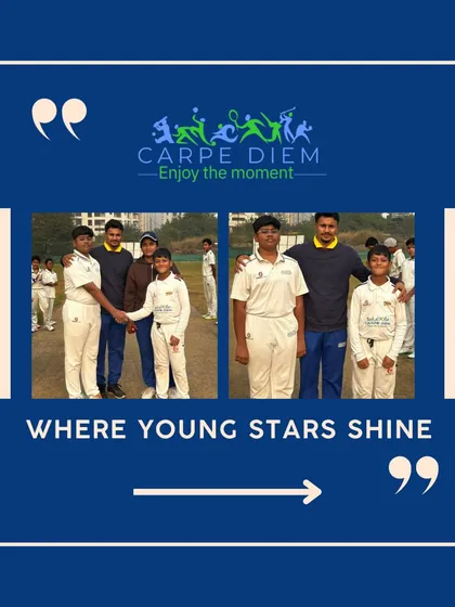 We believe in celebrating our young stars. Here is Ishit with his coach after a standout performance, showcasing the talent we nurture at our academy.