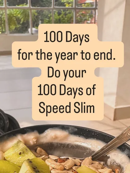 100 days for the year to end. Do your 100 days of Speed Slim.