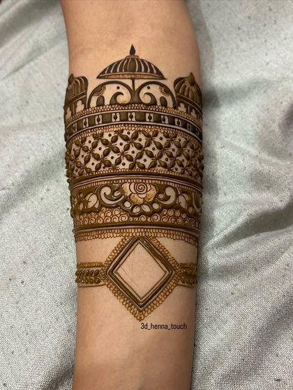 3D Henna Touch - Online Mehndi Classes Intricate Arm Bands & Cuffs photo 15