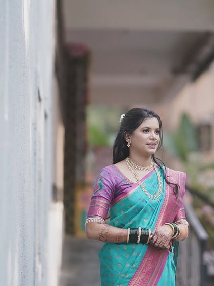 Traditional Engagement & Sakharpuda Looks photo 44