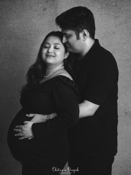 A soulful black and white portrait. Removing color allows the raw emotion and connection between the couple to take center stage.