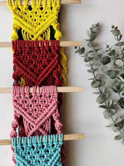Shikha Agarwal - Custom Macrame & Crochet Home Decor Colorful Plant Hangers photo 33