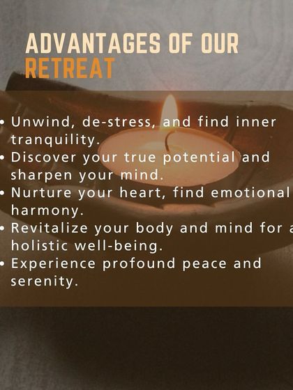 The advantages of taking time for a retreat are profound. It is a chance to de-stress, nurture emotional harmony, and experience deep, lasting peace.