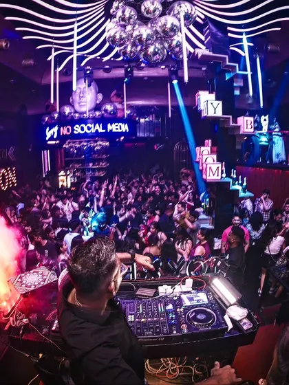 When I play, my brand takes over the club. This is a shot from a packed night at Toy Room, Pune, where the energy was electric from start to finish.