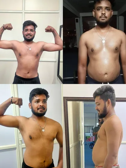 This is what can be achieved in just 30 days with the right plan and commitment. This client's rapid progress shows significant fat loss and improved muscle tone.