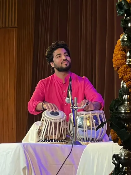 A beautiful shot from the 17th Guru Debaprasad Nrutya Parampara concert.