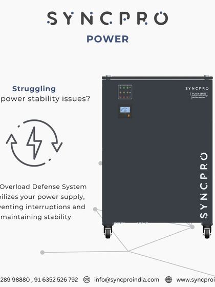 Struggling with power stability issues? Our Overload Defense System, built into our static stabilizers, ensures a consistent power supply to your home, preventing interruptions and maintaining stability for all your devices.