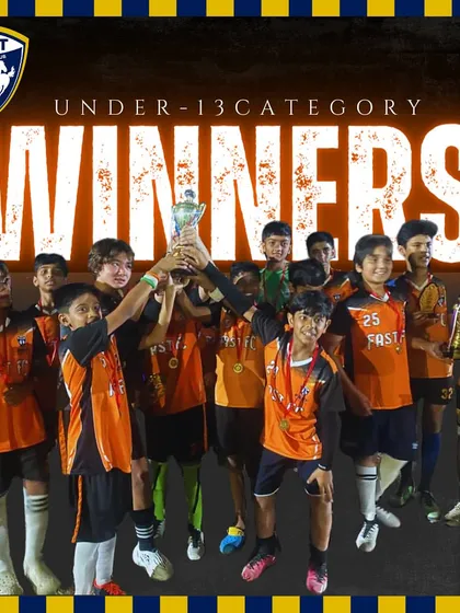 Our U13 team crowned winners of the Millennium Football Tournament in Gurgaon. It was an all-Fast FC final, with both our teams reaching the championship match.