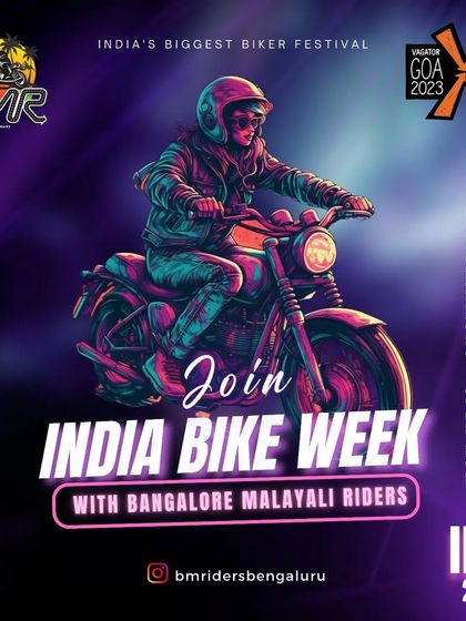 Our official announcements for the BMR ride to India Bike Week in Goa. We invite all enthusiasts to join us for the country's largest motorcycle festival, a celebration of freedom, friendship, and horsepower.
