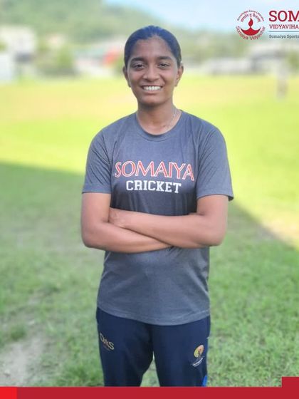 We are proud of Trushna Narkar from S K Somaiya Vinay Mandir Junior College for her selection to the Arunachal Pradesh Cricket Association U-19 Team for the BCCI One-Day Tournament.