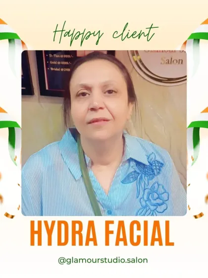 This client's calm and content expression after her Hydra Facial shows the relaxing and rejuvenating effect of our treatments.