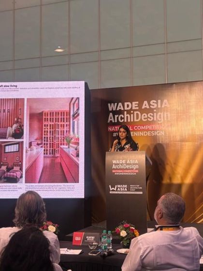 Presenting our work at WADE ASIA. Platforms like these place our journey within a wider dialogue, where ideas and conversations continue to shape the practice.
