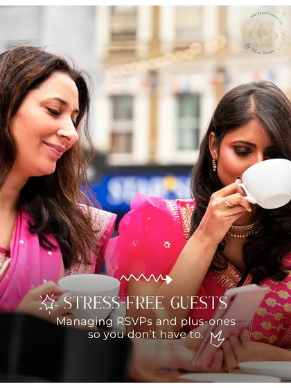 Stress-free guests are happy guests. We manage all the RSVP drama and plus-one negotiations so you don't have to.