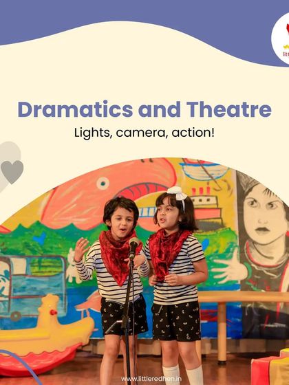 Lights, camera, action. Our dramatics and theatre activities encourage children to step into new roles, express themselves, and build confidence in a fun, supportive environment.