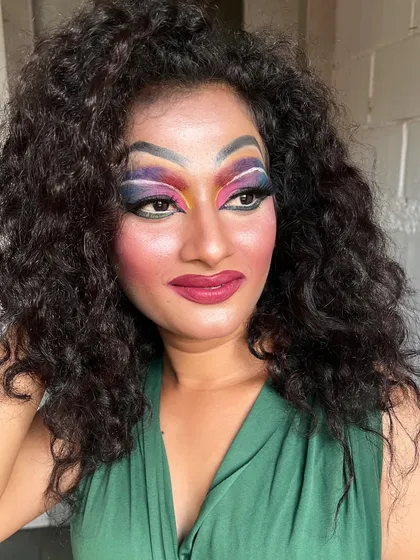 This look is all about confidence and self-expression, core values we instill in our makeup students.