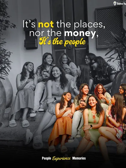 It's not the places, nor the money, it's the people. A group of women share a laugh, perfectly capturing the essence of my travel philosophy: connection is everything.