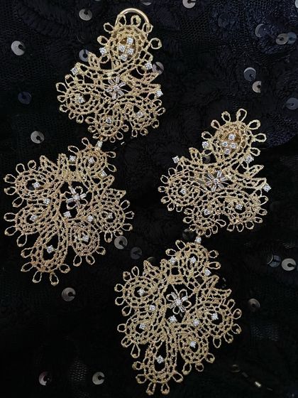 Gold Woven Like Lace photo 9