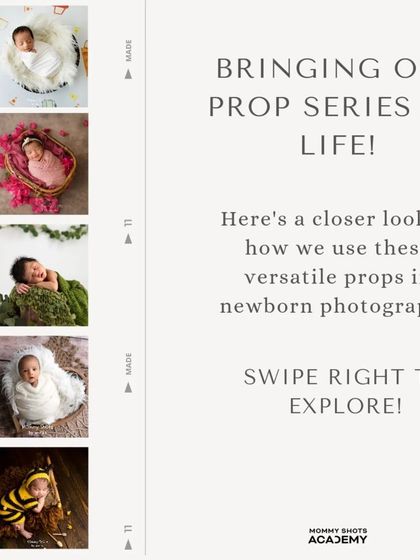 This graphic brings our prop series to life, showing how versatile props are used in different final images.