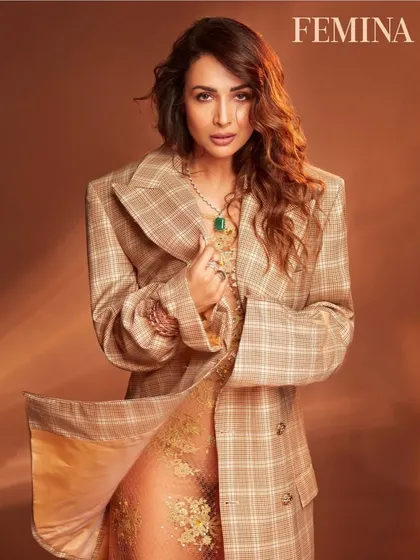 A collection of looks from the Femina cover shoot with Malaika Arora. I worked with pieces from Gucci, Dhruv Kapoor, and Helen Anthony to create a series of sophisticated, layered, and texture-rich outfits.