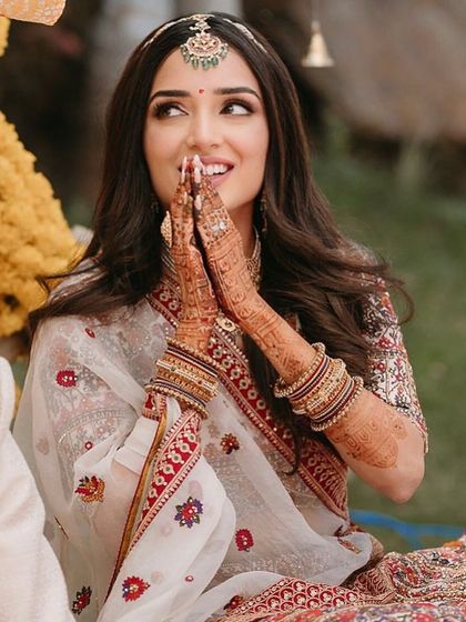 Another beautiful, candid moment from the puja.