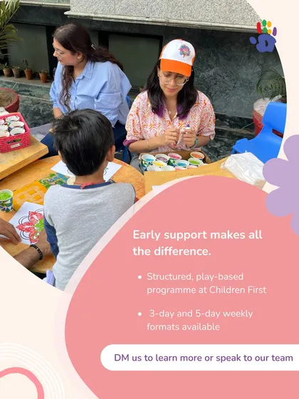 Early support makes all the difference. This image captures a moment from our Early Intervention Centre, where we use structured, play-based activities to help children under 6 with developmental delays build communication, social, and sensory regulation skills in a nurturing environment.