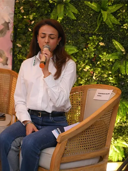 A photo from my session on yoga and preventive care at Udana Wellness in Delhi. It was an honor to share practical insights for enhancing well-being with an engaged audience.
