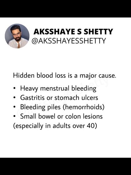 Iron deficiency is extremely common, but it's not always about diet. I explain the symptoms, the difference between heme and non-heme iron, and hidden causes like poor absorption or blood loss that need to be addressed.