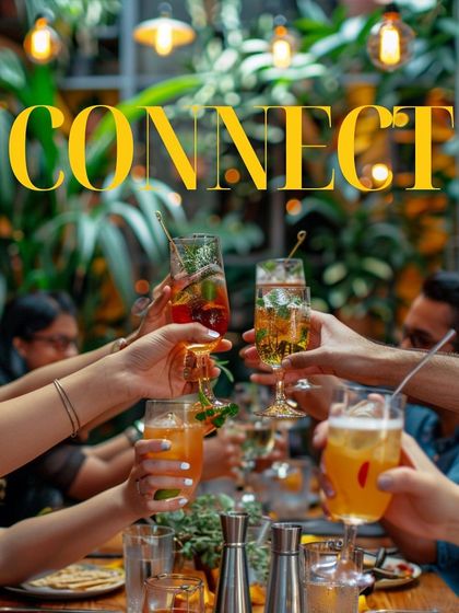 A toast to new connections and new skills. Our events are designed to help people connect over shared, fun experiences like this immersive cocktail workshop.