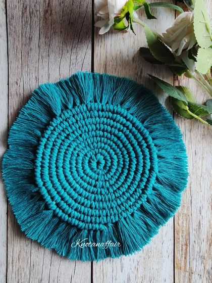 Deepika - Custom Macrame Home Decor Handmade for Your Table: Coasters & Placemats photo 9
