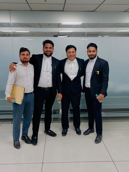 Another picture with Sh. Nidesh Bhiduri and my colleagues, fostering strong relationships within the legal community.