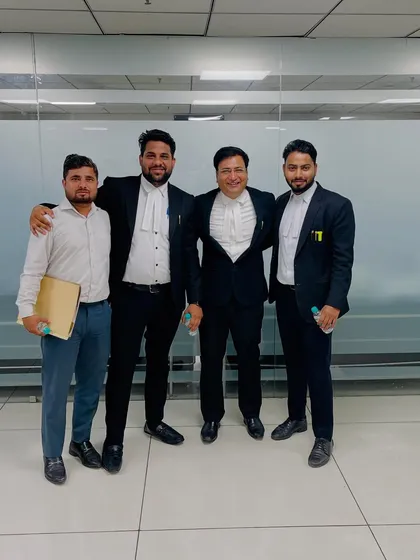 Another photo with the Add. Secretary of Saket Bar and other colleagues. These connections are part of the strong professional network I bring to my practice.