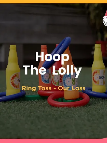 Hoop The Lolly, a classic ring toss game that brings a bit of old-school carnival fun.