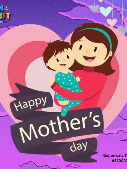 A sweet "Happy Mother's Day" graphic, inviting families to celebrate with us and enjoy our many rides and attractions.
