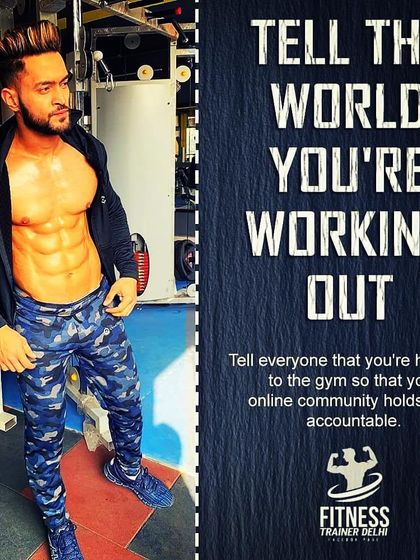 Hold yourself accountable. Tell the world you're working out. I provide the plan and the motivation to make sure you follow through.