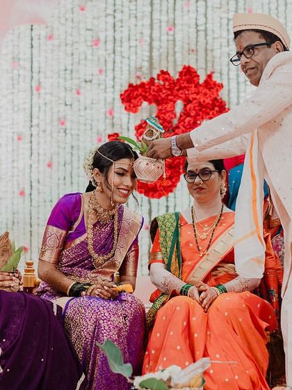 A father's blessing during the wedding ceremony. These quiet, emotional exchanges between family members are moments we are honored to witness and preserve.