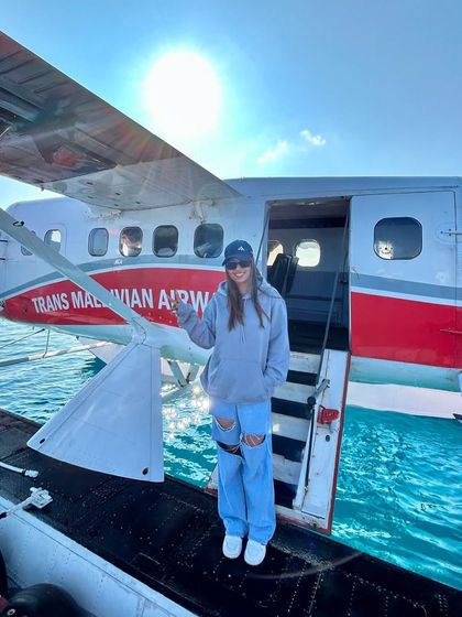 Arriving in paradise via a Trans Maldivian Airways seaplane for a gig. The journey is part of the adventure, and DJing can open up a world of travel.