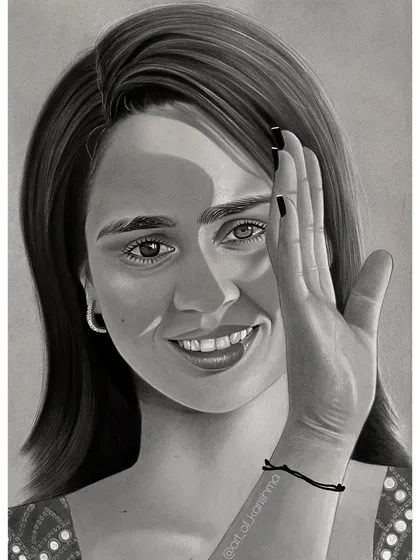 My own self portrait, created after 25 hours of dedicated work. Sketching myself was a unique journey of introspection, trying to capture my own essence through charcoal and paper.