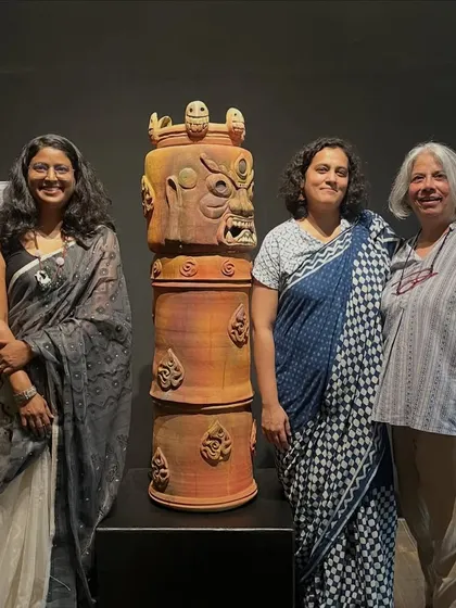 More cherished moments from the 'Navrasa Stambh' exhibition opening. I am so grateful for the support of fellow Mumbai artists on this path.