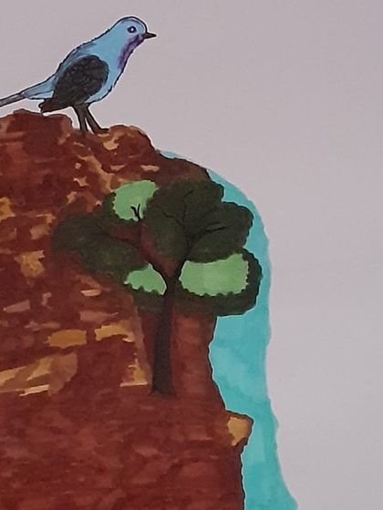 A beautiful drawing by a teacher from the TVS group, capturing a scene from a story I narrated. This shows how stories can inspire visual creativity.