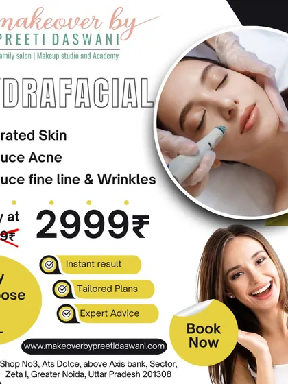 Get instant results with my Hydrafacial service, one of my most popular treatments for hydrated skin, reduced acne, and diminished fine lines. I create tailored plans and provide expert advice to help you achieve your skincare goals at a great value.