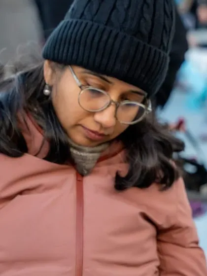 Focused on my art, even in the chilly Boston weather. This was my first time sketching with the local urban sketchers group there. Being committed to my art in any environment is a blessing.