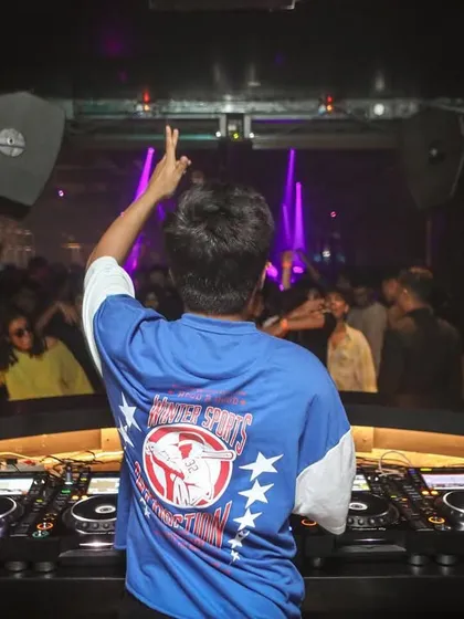 A view from behind the console at Vault, Pune. It's a great feeling to look out and see a dance floor full of people enjoying the music.