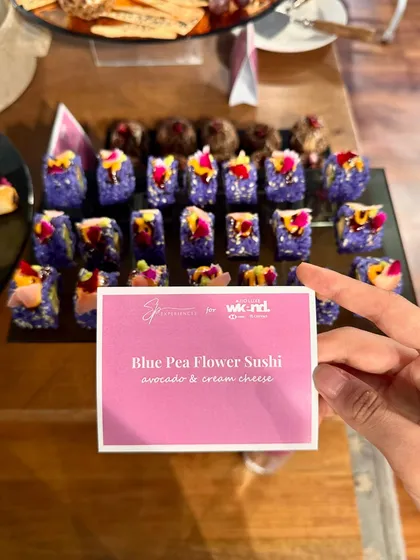 Our vibrant Blue Pea Flower Sushi was a perfect fit for the stylish and luxurious atmosphere of the Ajio Luxe Weekend.