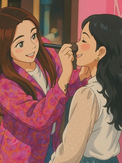 I love this so much. An artist turned a photo from one of my masterclasses into a magical, Studio Ghibli-style illustration. It perfectly captures the warmth and joy I feel when I'm teaching.