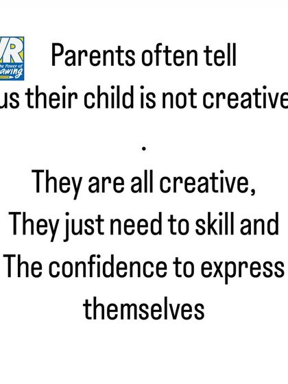 Parents often tell us their child is not creative. We believe they are all creative; they just need the right skills and the confidence to express themselves.