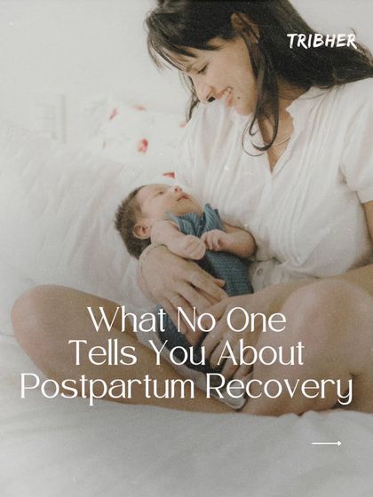This image captures the quiet moments of early motherhood and introduces the conversation about what no one tells you about postpartum recovery. We are here to provide the missing information and support.
