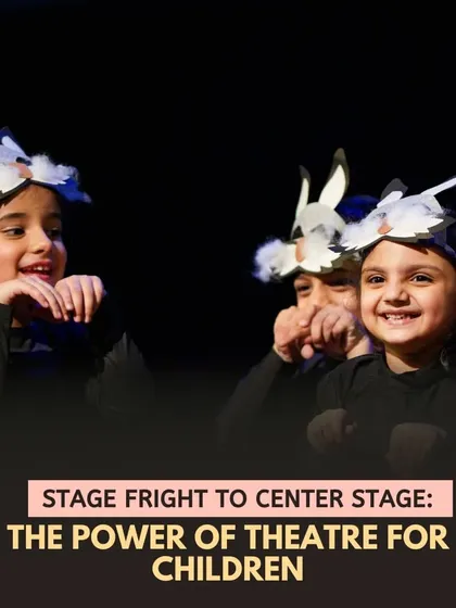 The power of theatre for children is transformative. It can take a child from stage fright to owning the center stage, building confidence that extends far beyond the performance.