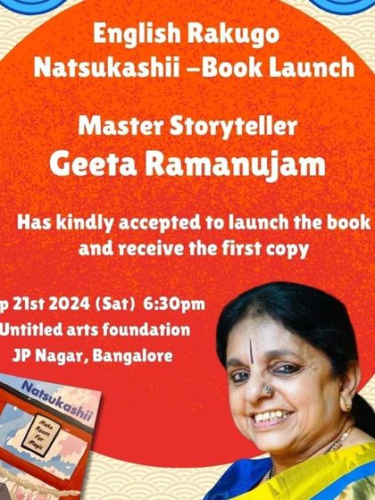 I was honored to launch the book "English Rakugo Natsukashii," a collection of traditional Japanese comical stories. It is always a pleasure to support other artists in the storytelling community.