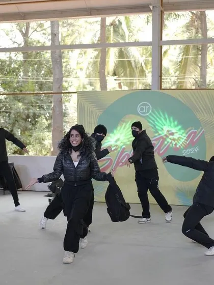 The joy and passion are clear as this crew performs their Indian cinema-themed piece.