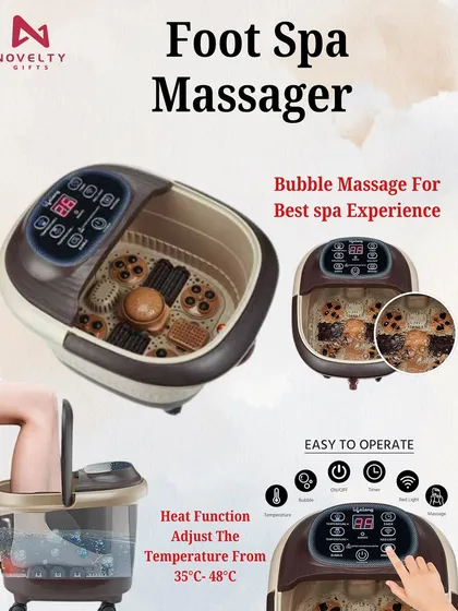 Give the gift of relaxation with this foot spa massager. It features a bubble massage function and adjustable heat settings for the best home spa experience. It's a unique and thoughtful item for any wellness hamper.